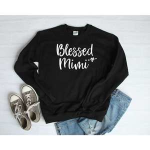 Blessed Mimi Black Sweatshirt - Women's Cozy Pullover
